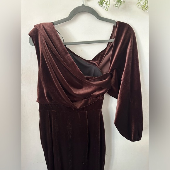 NWOT ASOS | Chocolate Velvet Dress - Picture 12 of 13